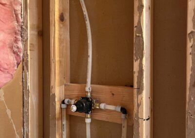 rough in valve installed in shower wall shoreline wa